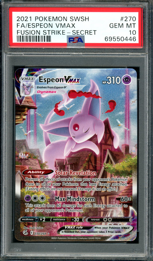 PSA 10 Espeon VMAX (270/264) [Fusion Strike]