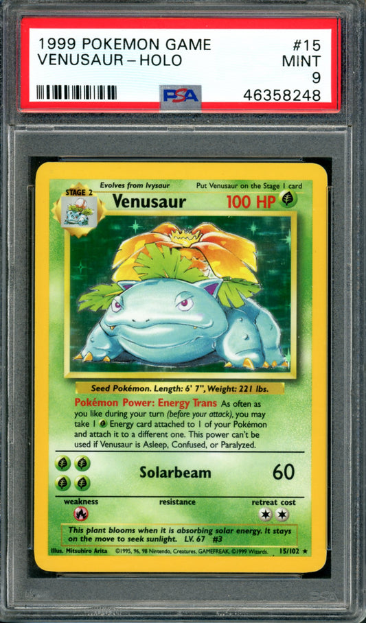 PSA 9 Venusaur (15/102) [Base Set]