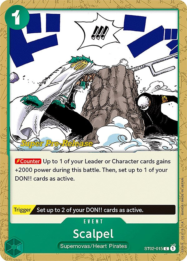 Scalpel (ST02-015) [Super Pre-Release Starter Deck 2: Worst Generation]