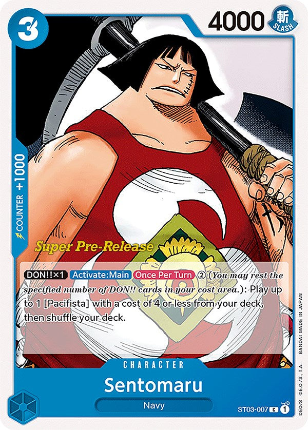 Sentomaru (ST03-007) [Super Pre-Release Starter Deck 3: The Seven Warlords of the Sea]