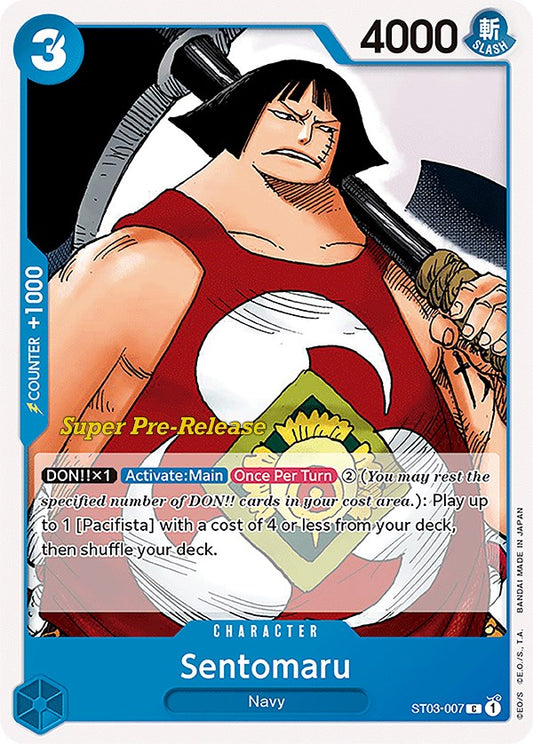 Sentomaru (ST03-007) [Super Pre-Release Starter Deck 3: The Seven Warlords of the Sea]