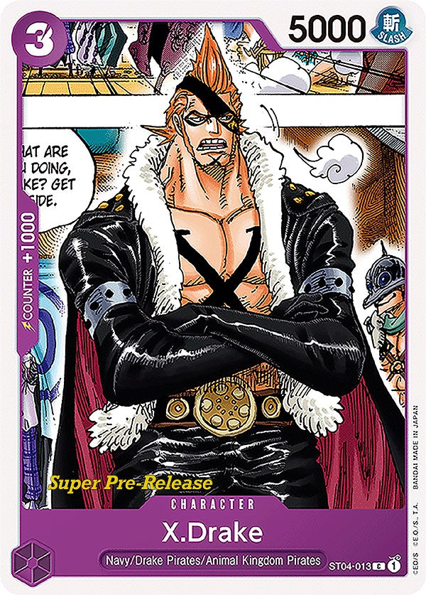 X.Drake (ST04-013) [Super Pre-Release Starter Deck 4: Animal Kingdom Pirates]