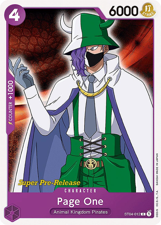 Page One (ST04-012) [Super Pre-Release Starter Deck 4: Animal Kingdom Pirates]