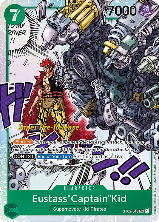 Eustass"Captain"Kid (ST02-013) [Super Pre-Release Starter Deck 2: Worst Generation]