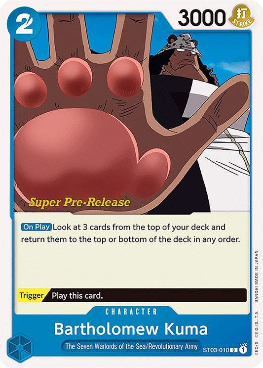 Bartholomew Kuma (ST03-010) [Super Pre-Release Starter Deck 3: The Seven Warlords of the Sea]