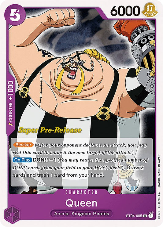 Queen (ST04-005) [Super Pre-Release Starter Deck 4: Animal Kingdom Pirates]