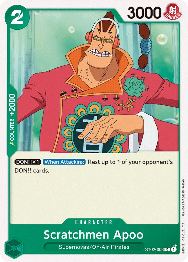 Scratchmen Apoo (ST02-008) [Starter Deck 2: Worst Generation]