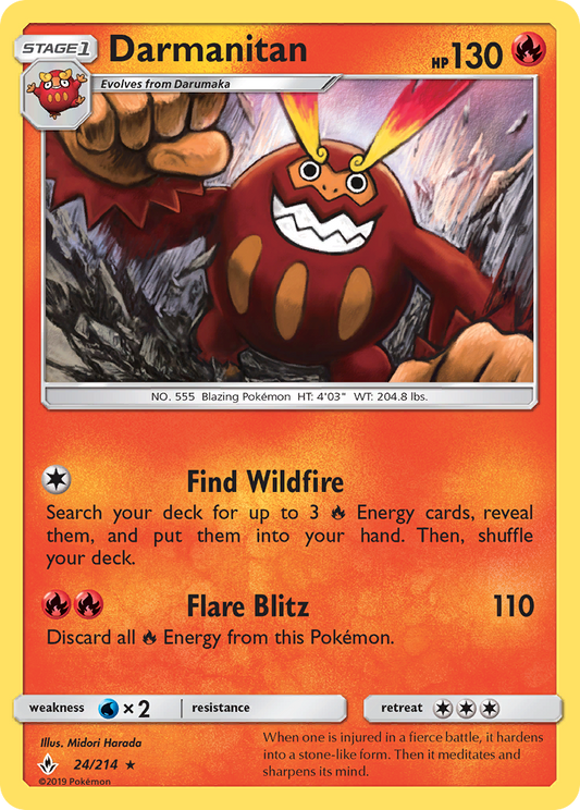 Darmanitan (24/214) [Sun & Moon: Unbroken Bonds]