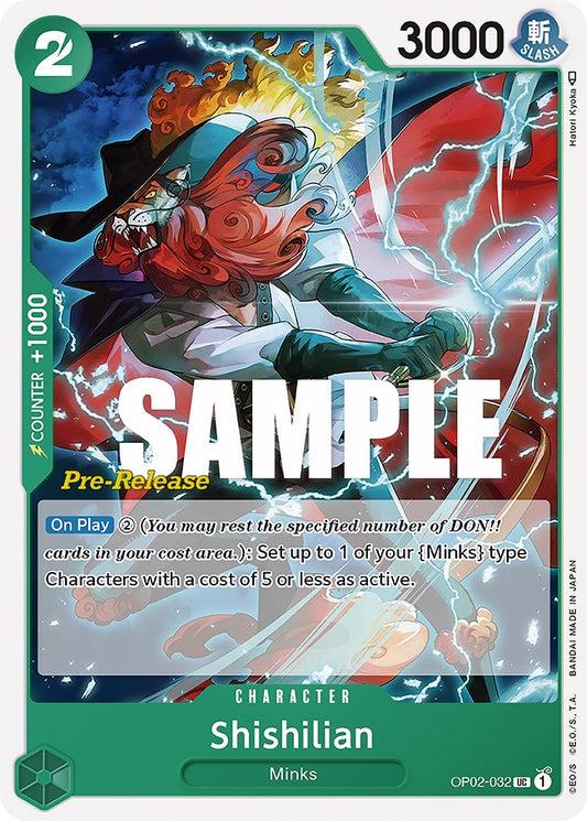 Shishilian (OP02-032) [Paramount War Pre-Release Cards]
