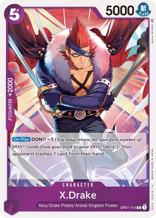 X.Drake (OP01-114) [Romance Dawn]