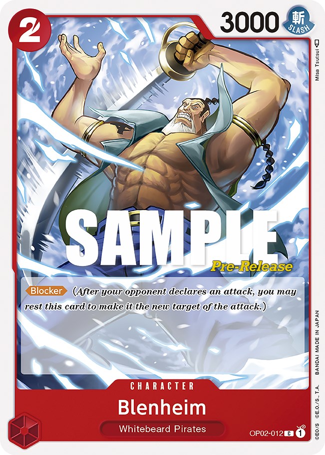 Blenheim (OP02-012) [Paramount War Pre-Release Cards]