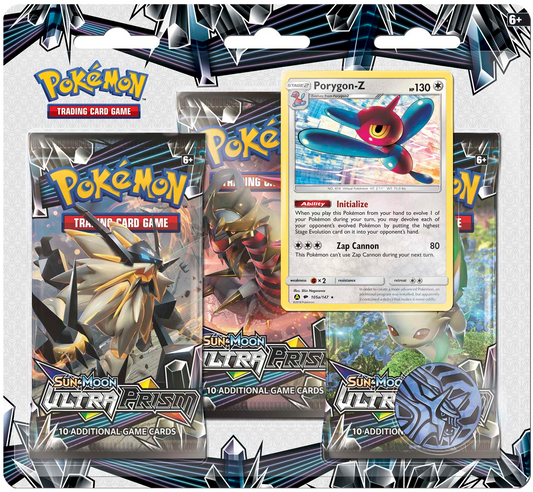 Sun & Moon: Ultra Prism - 3-Pack Blister (Porygon-Z)