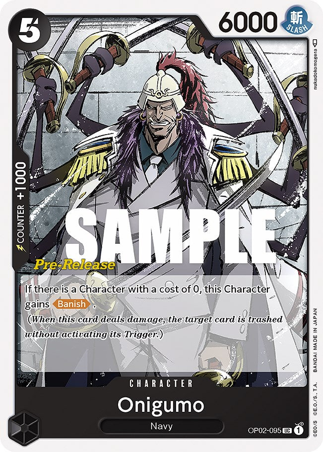 Onigumo (OP02-095) [Paramount War Pre-Release Cards]