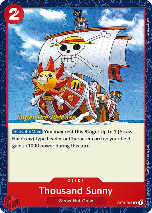Thousand Sunny (ST01-017) [Super Pre-Release Starter Deck 1: Straw Hat Crew]