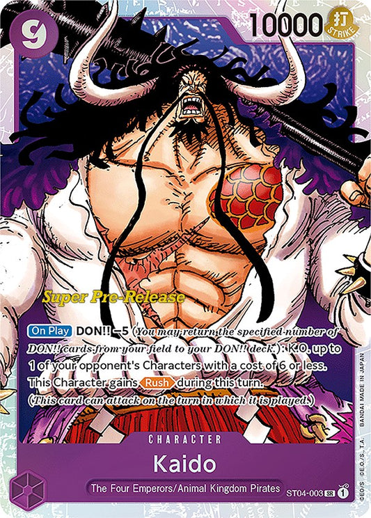 Kaido (ST04-003) [Super Pre-Release Starter Deck 4: Animal Kingdom Pirates]